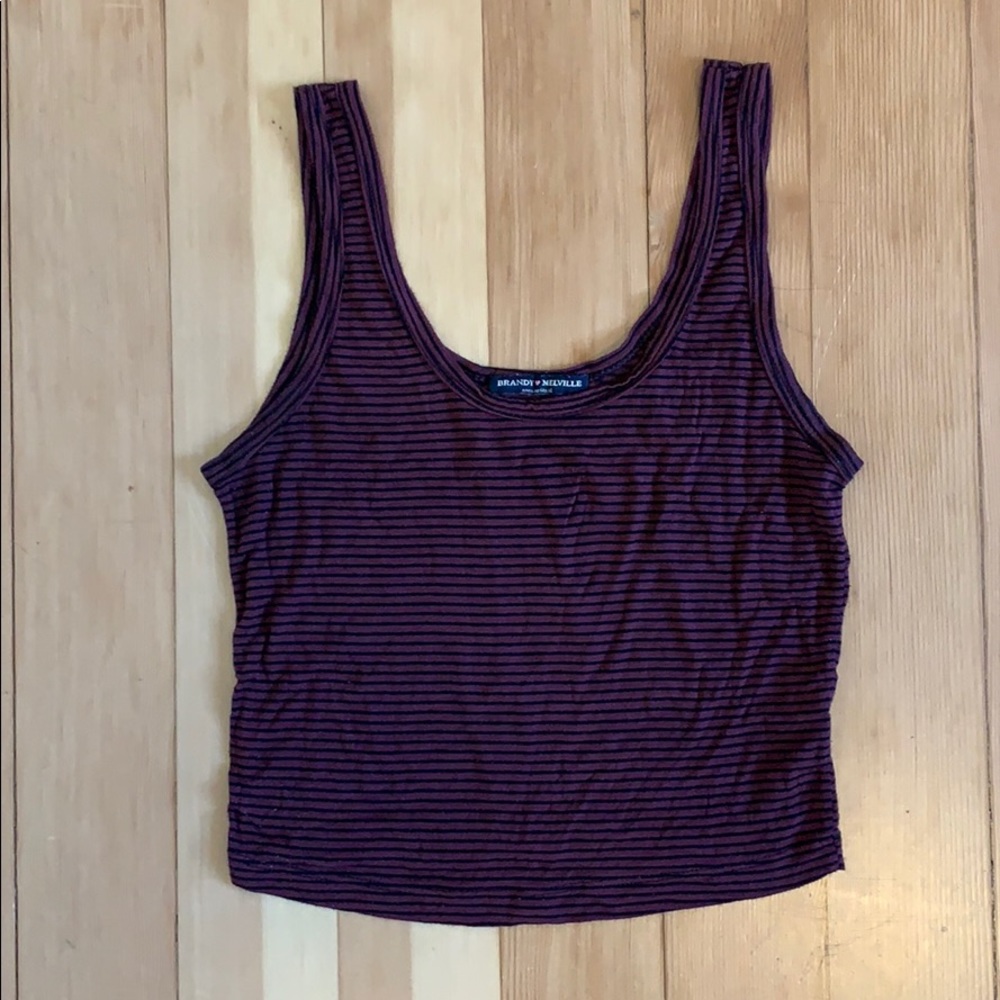 Striped CropTop Tank